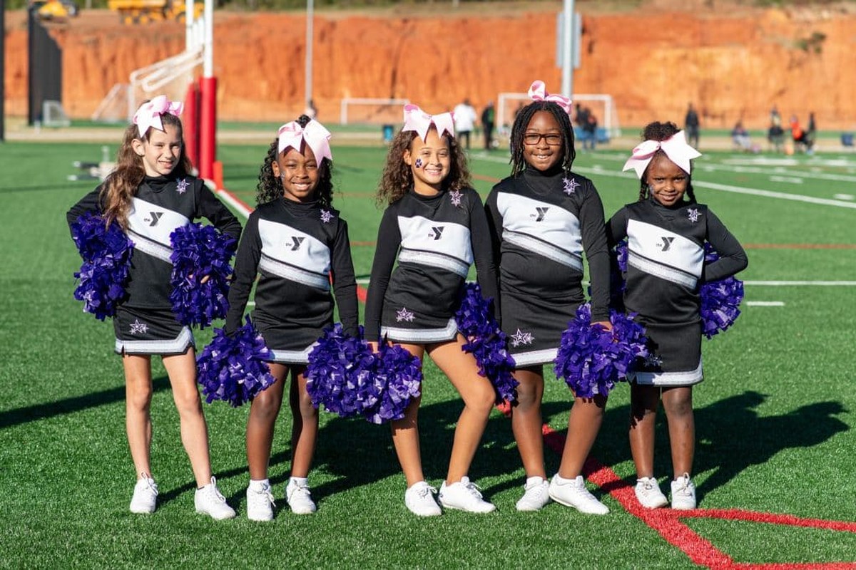 A youth sports team at the YMCA of Greater Montgomery